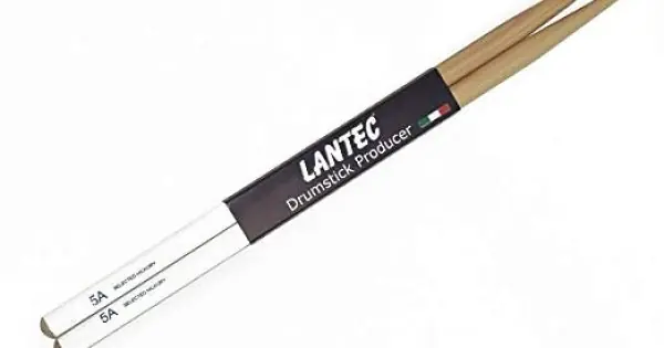 Spedizione Espresso LANTEC 5A TINTA - BACCHETTE PER BATTERIA 5A HICKORY GRIP